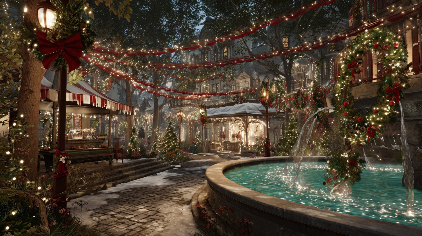 Christmas in July Celebration Turns Peppermint Plaza Into Summer's Brightest Night