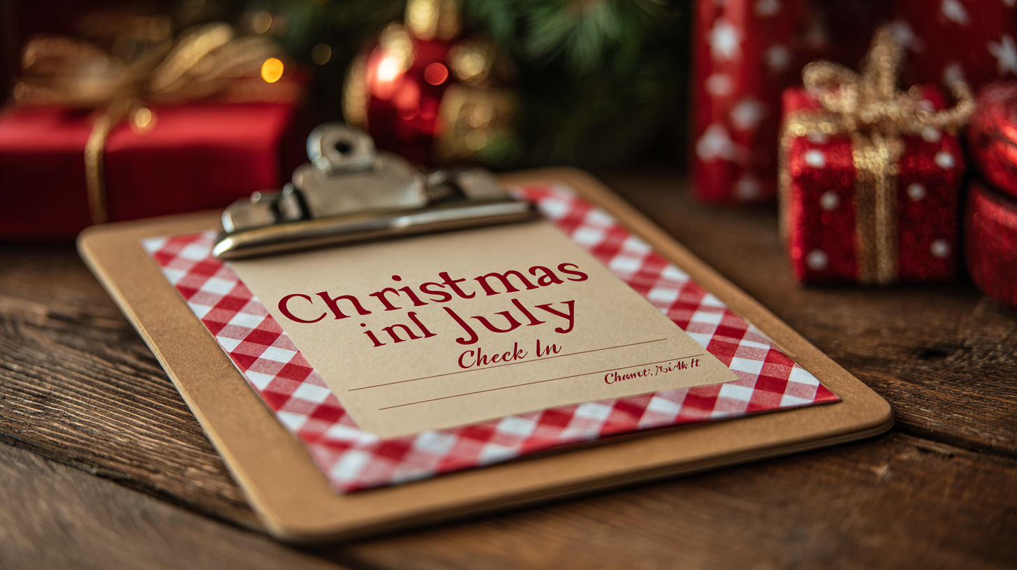 Christmas in July Check-Ins
