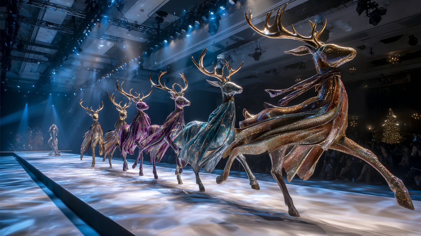 Runway Reindeer: Fashion Inspired by the Sleigh Team
