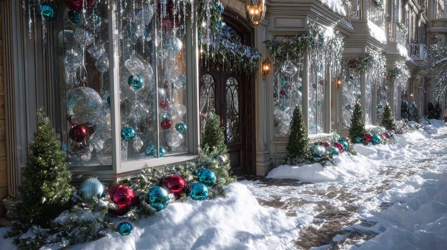 Shopfronts Go Full Sparkle: Town Dresses Its Windows for Christmas in July